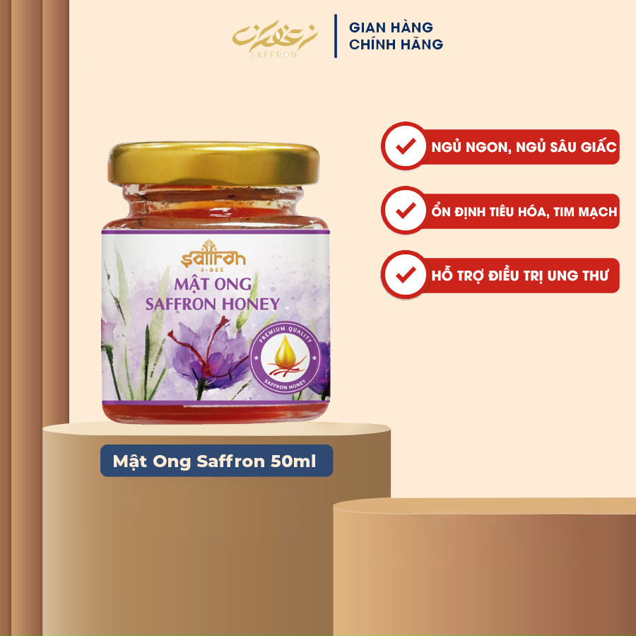 Mật ong Saffron Nhụy Hoa Nghệ Tây 50ml/lọ thương hiệu SAFFRON VIETNAM