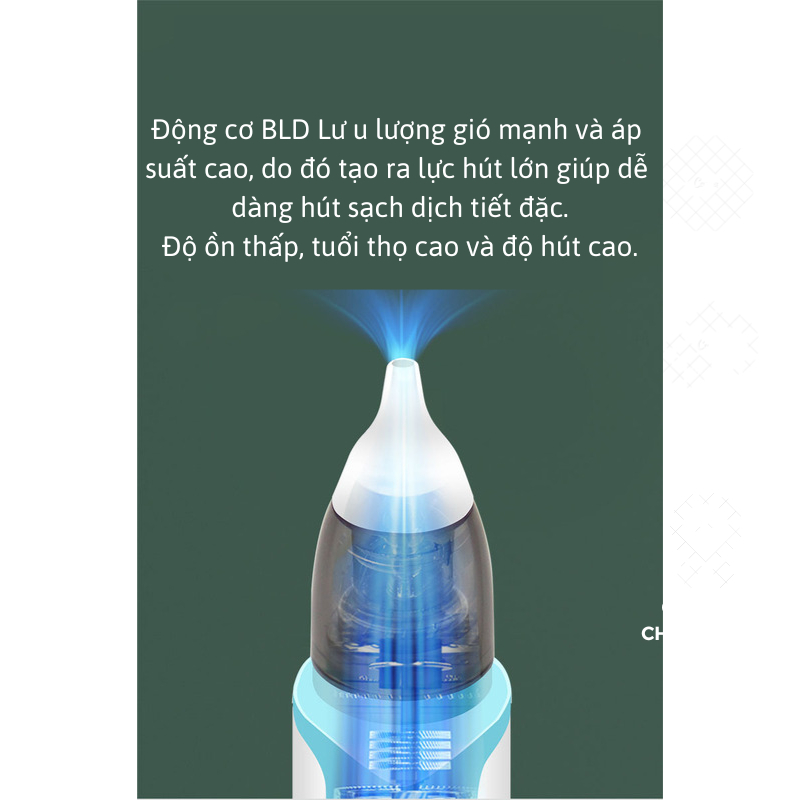 Máy Hút Mũi Cho Bé Sơ Sinh Cầm Tay 6 Cấp Độ Đa Năng Dụng Cụ Hút Mũi Cho Bé Đầu Hút Silicon Mềm Mại An Toàn Cho Bé