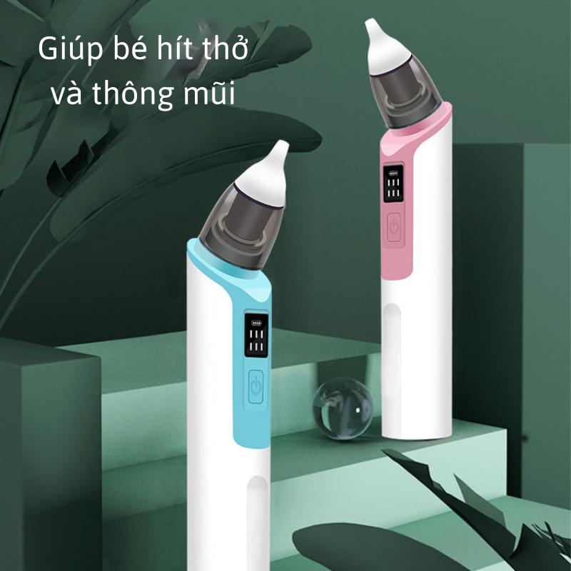 Máy Hút Mũi Cho Bé Sơ Sinh Cầm Tay 6 Cấp Độ Đa Năng Dụng Cụ Hút Mũi Cho Bé Đầu Hút Silicon Mềm Mại An Toàn Cho Bé