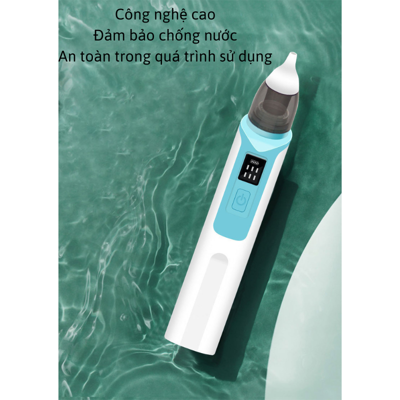 Máy Hút Mũi Cho Bé Sơ Sinh Cầm Tay 6 Cấp Độ Đa Năng Dụng Cụ Hút Mũi Cho Bé Đầu Hút Silicon Mềm Mại An Toàn Cho Bé