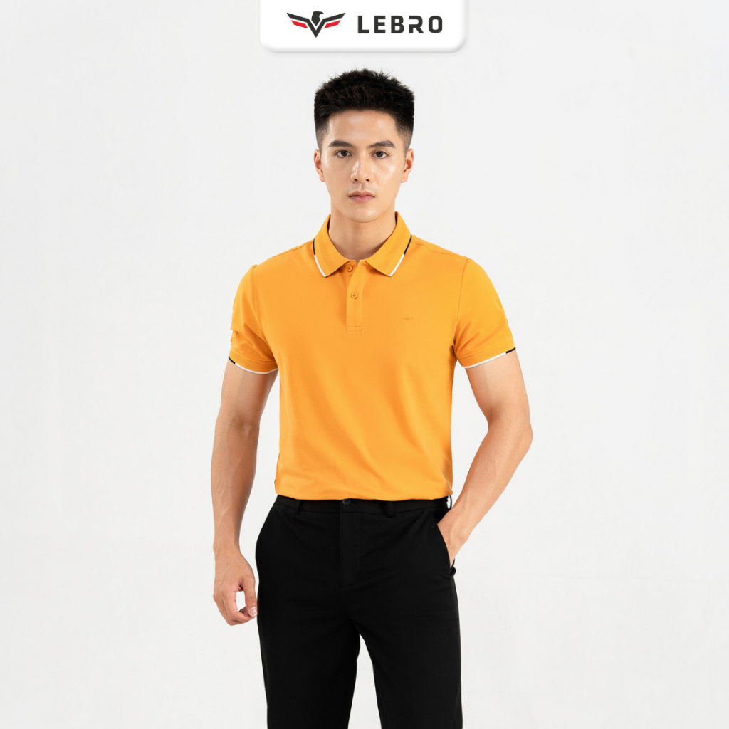 Áo Polo Nam, áo thun nam có cổ chất liệu cotton CVC cao cấp, phong cách trẻ trung, thể thao năng động  LEBRO TPL23-001B
