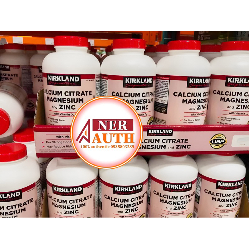Canxi Calcium Citrate Magnesium Zinc D3 500 viên Kirkland