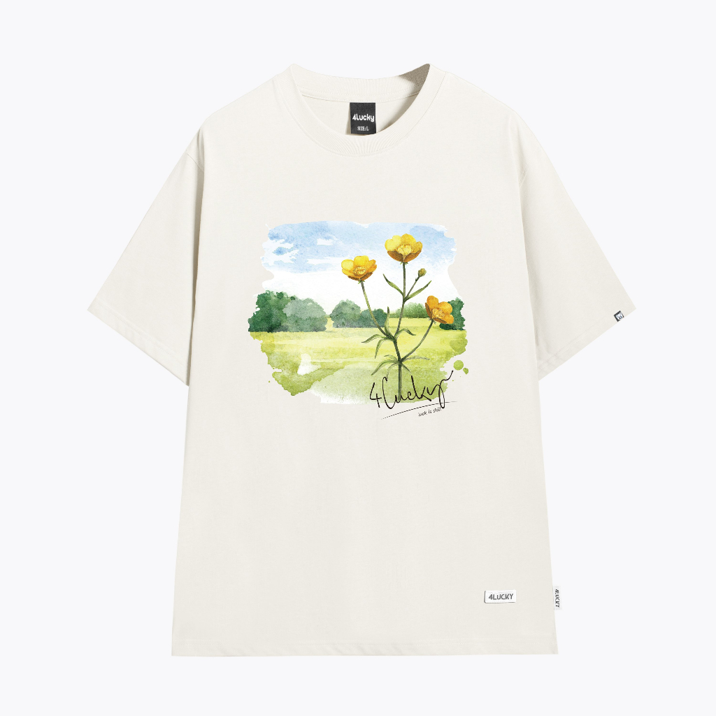 Áo thun local 4Lucky 6043 - form rộng oversize streetwear