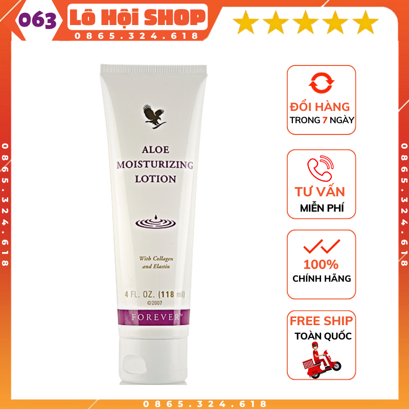 Kem dưỡng ẩm FOREVER Aloe lotion, gel dưỡng da nha đam 063flp Lô Hội