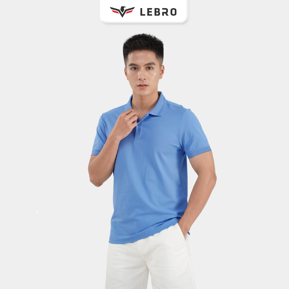 Áo Thun Polo Nam Lebro, Chất Liệu Cotton CVC Thoáng Khí, Co Giãn, Thấm Hút Mồ Hôi TPL23-005