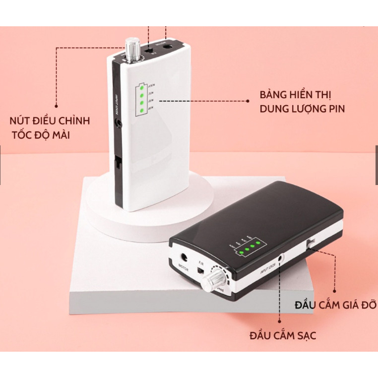 Máy mài tích điện nail us 805 - máy mài móng- máy mài nail