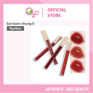 Set 4 thỏi son kem nhung lì NYXKISS dưỡng ẩm môi 4 màu chống dính