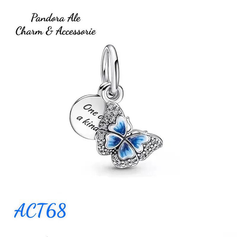 PAN ALE CHARM TREO BUTTERFLY XANH BẠC S925