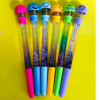 Bút bi lò xo thú nhún emoji kim tuyến có thể viết giá lỗ bán cho vui