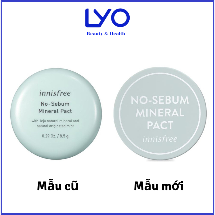 Phấn phủ nén kiềm dầu Innisfree no sebum mineral pact 8.5g HQ.