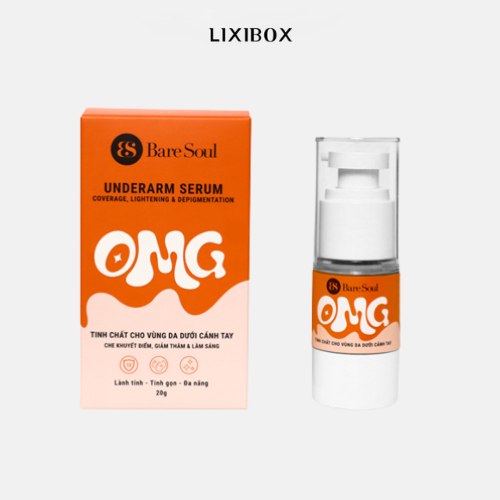 [COBRAND] Serum cho nách che khuyết điểm, giảm thâm & làm sáng da BareSoul OMG Underarm Serum 20G