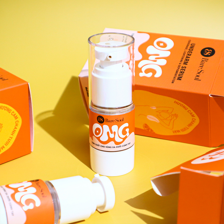 Serum cho nách che khuyết điểm, giảm thâm & làm sáng da BareSoul OMG Underarm Serum 20G