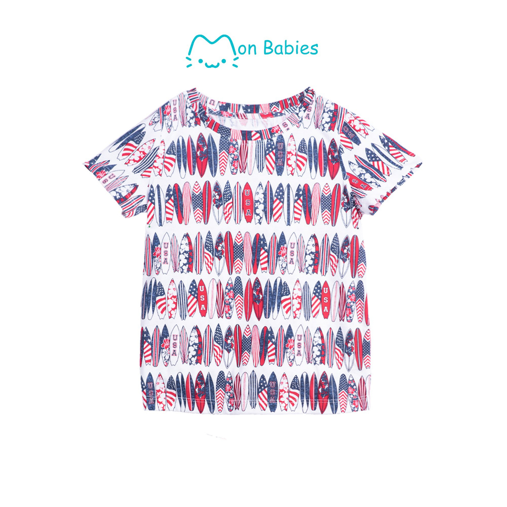 Áo phông cộc tay cho bé chất cotton thoáng mát ACT23S01