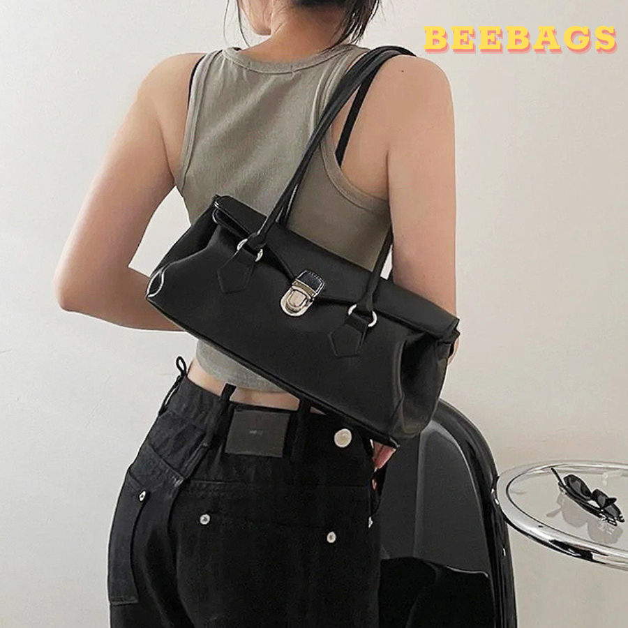 Túi Da Đeo Vai Thanh Lịch, Vintage Phù Hợp Mọi Outfỉ Đi Chơi, Cafe | TX115 | Túi Xách Nữ Y2K Sang Trọng Đựng Nhiều Đồ