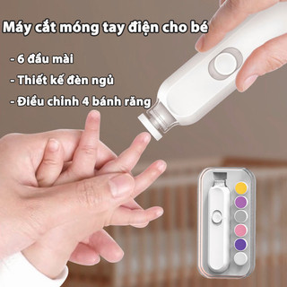Máy cắt móng tay điện đa năng cho bé Máy dũa cắt móng tay cho bé đồ dũa mài móng tay cho trẻ sơ an toàn không đau có sẵn