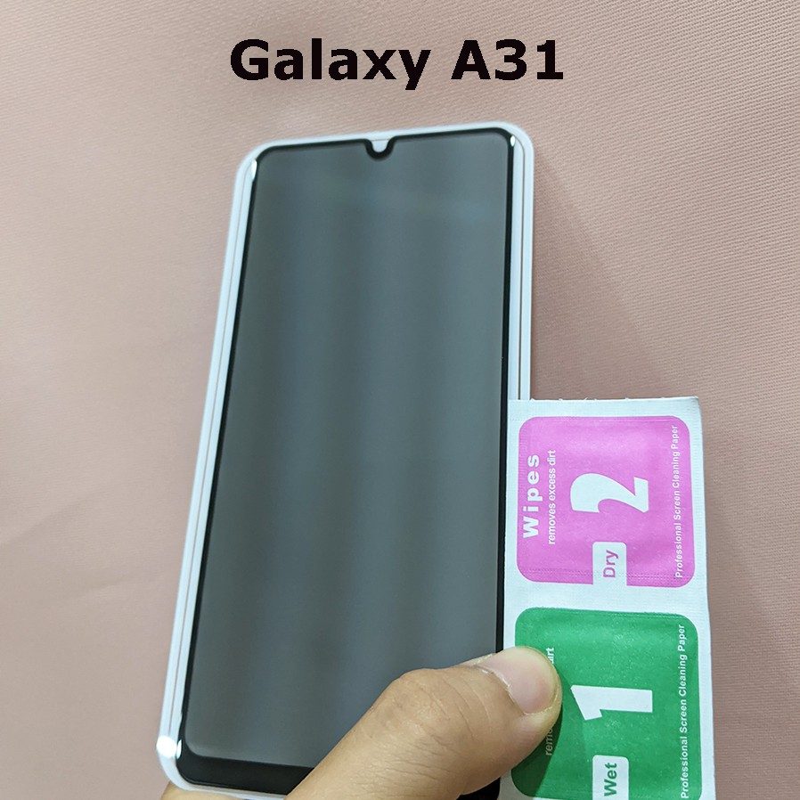 Kính Cường Lực Toàn Màn Hình Chống Nhìn Trộm Cho Samsung A31