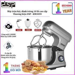 Máy trộn bột, đánh trứng 10 lít cao cấp dsp km3059 - bảo hành 12 tháng