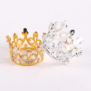 Vương miện nhỡ nhựa trang trí bánh kem sinh nhật trang trí hoa