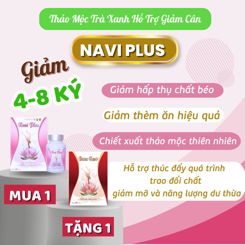 Giảm Cân Navi Plus hỗ trợ giảm cân mạnh 4-8KG , giảm can nhanh slim cho cơ địa lờn lì không phải thuoc giảm cân