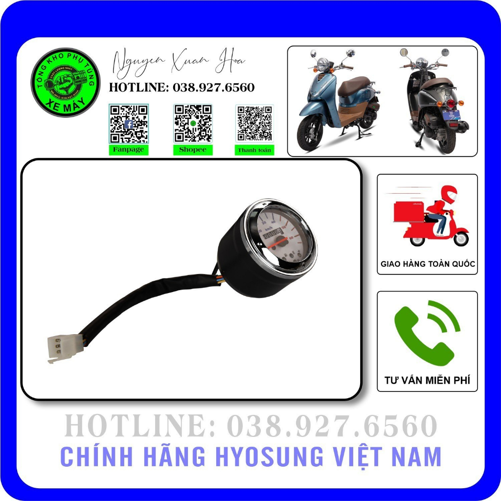 Đồng hồ Crea 2023/ Crea 50cc/ Today 2023/ Zoomer 50cc/ HSV1/ HSV3 (Hàng nhập khẩu cao cấp, có sẵn tại shop)