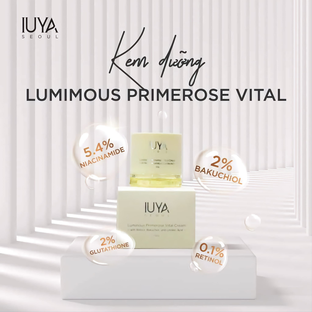 Kem Dưỡng Trắng Da 𝐈𝐔𝐘𝐀 𝐒𝐞𝐨𝐮𝐥 𝐋𝐮𝐦𝐢𝐧𝐨𝐮𝐬 𝐏𝐫𝐢𝐦𝐞𝐫𝐨𝐬𝐞 𝐕𝐢𝐭𝐚𝐥 𝐂𝐫𝐞𝐚𝐦