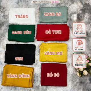 Quần mặc áo dài cách tân nữ truyền thống, may sẵn vải quần chất lụa áo dài kiểu suông ống rộng