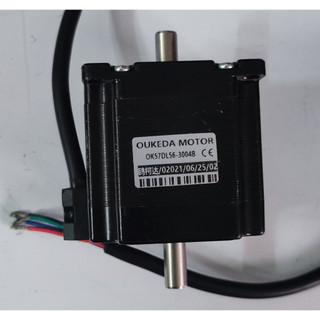 Động cơ bước oukeda motor ok57dl56-3004b 2.8a chiều dài 56mm trục 8mm 2 đầu - mã sản phẩm: dtv78