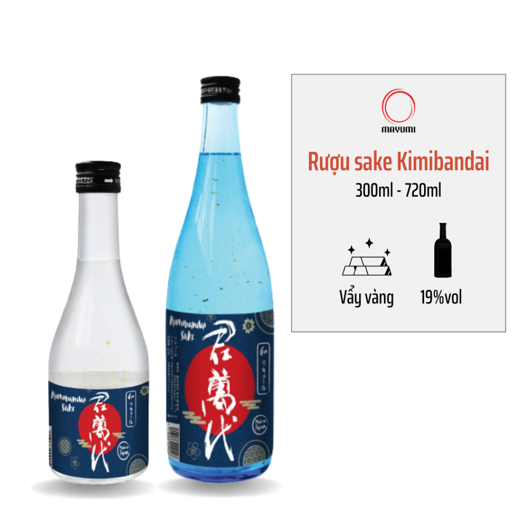 Rượu Sake Vẩy Vàng Kimibandai