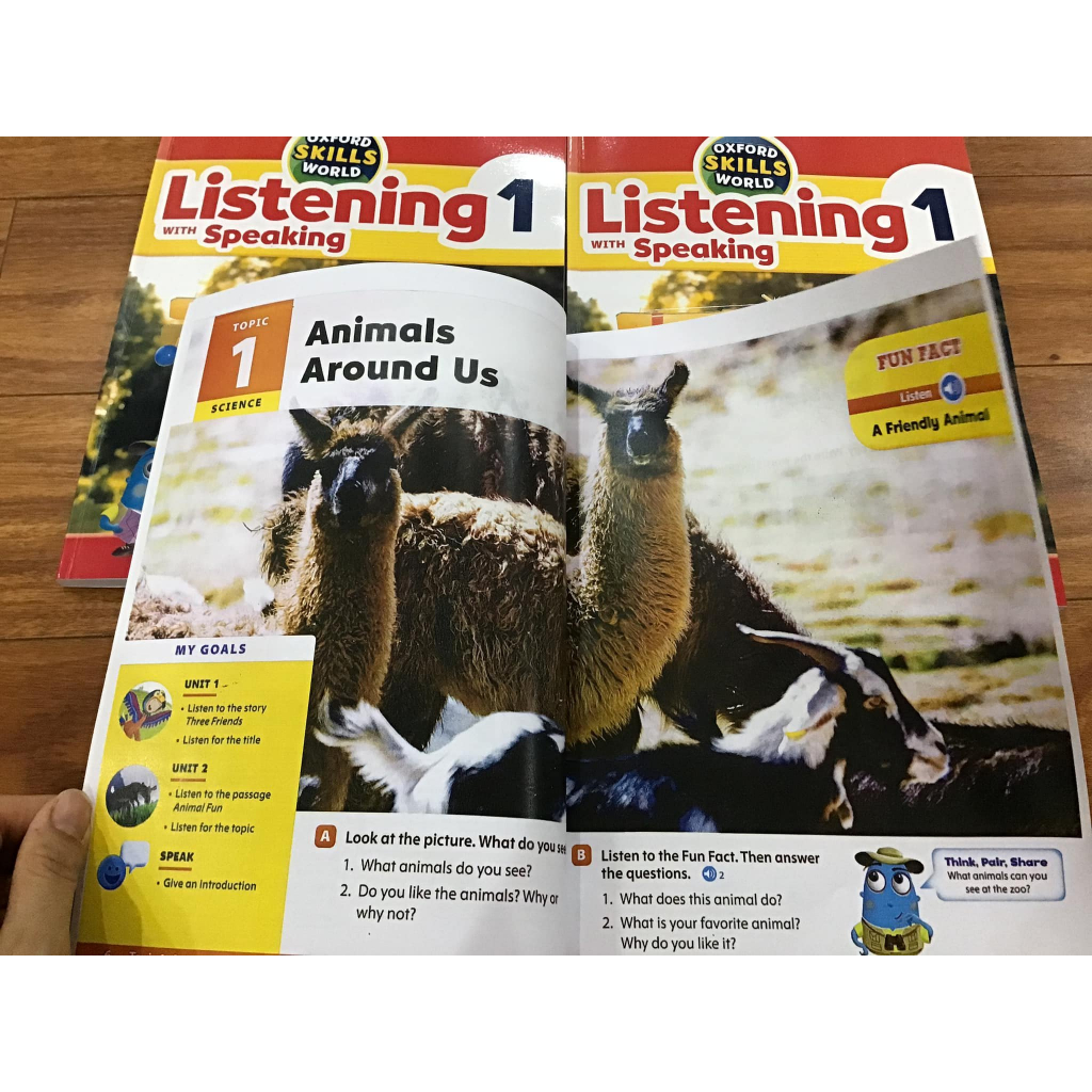 Combo 6q Oxford Skill World LISTENING with SPEAKING in laser nét đẹp kèm file nghe