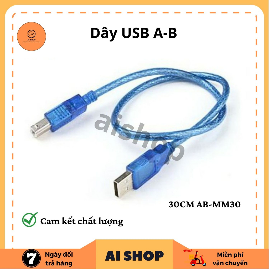 Dây USB A-B 30CM AB-MM30
