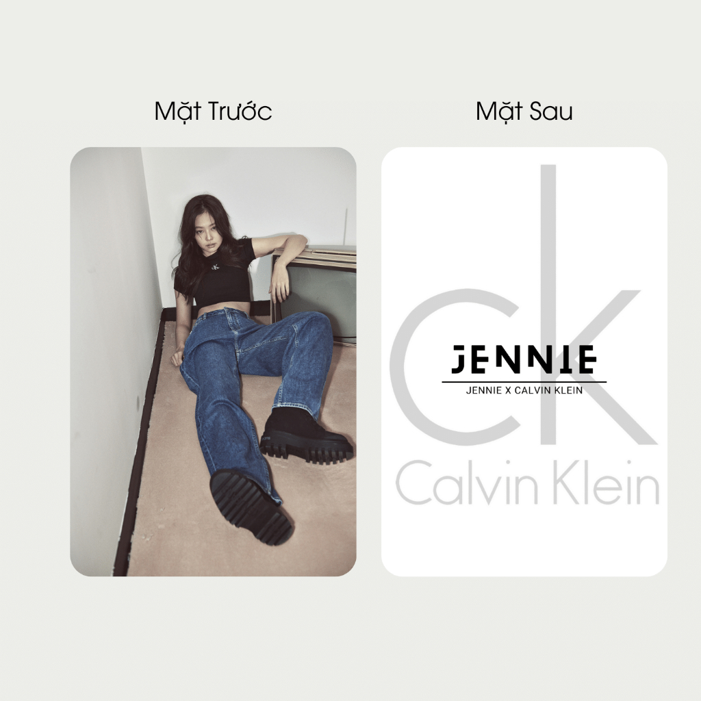 SET 9 CARD BLACKPINK JENNIE X CALVIN KLEIN