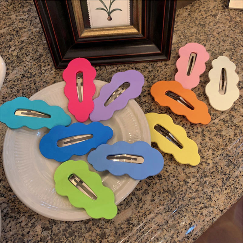 ⚡Kẹp Tóc Họa Tiết Hoạt Hình Đám Mây Hình Thoi Phong Cách Nhật Hàn Thời Trang