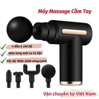 Máy massage cầm tay mini, súng massage cầm tay mini toàn thân 6 cấp độ chuyên sâu đa năng