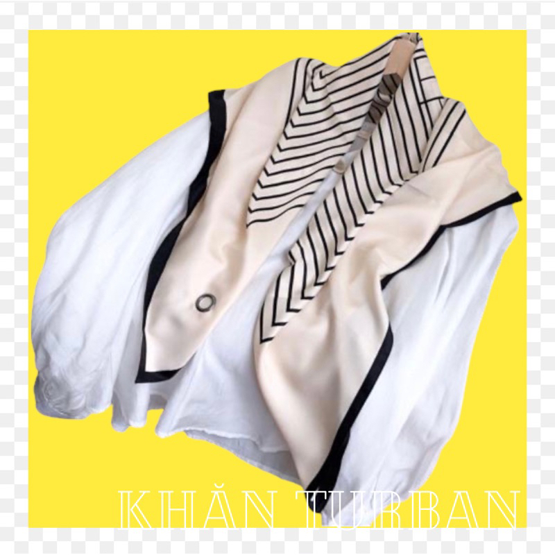 Khăn lụa vuông choàng cổ size 90x90cm - Khăn turban
