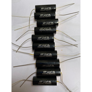 Combo 10 cái tụ cản treble, tụ loa 1.5uf 400v, tụ phân tần, tụ loa đen vàng xpp