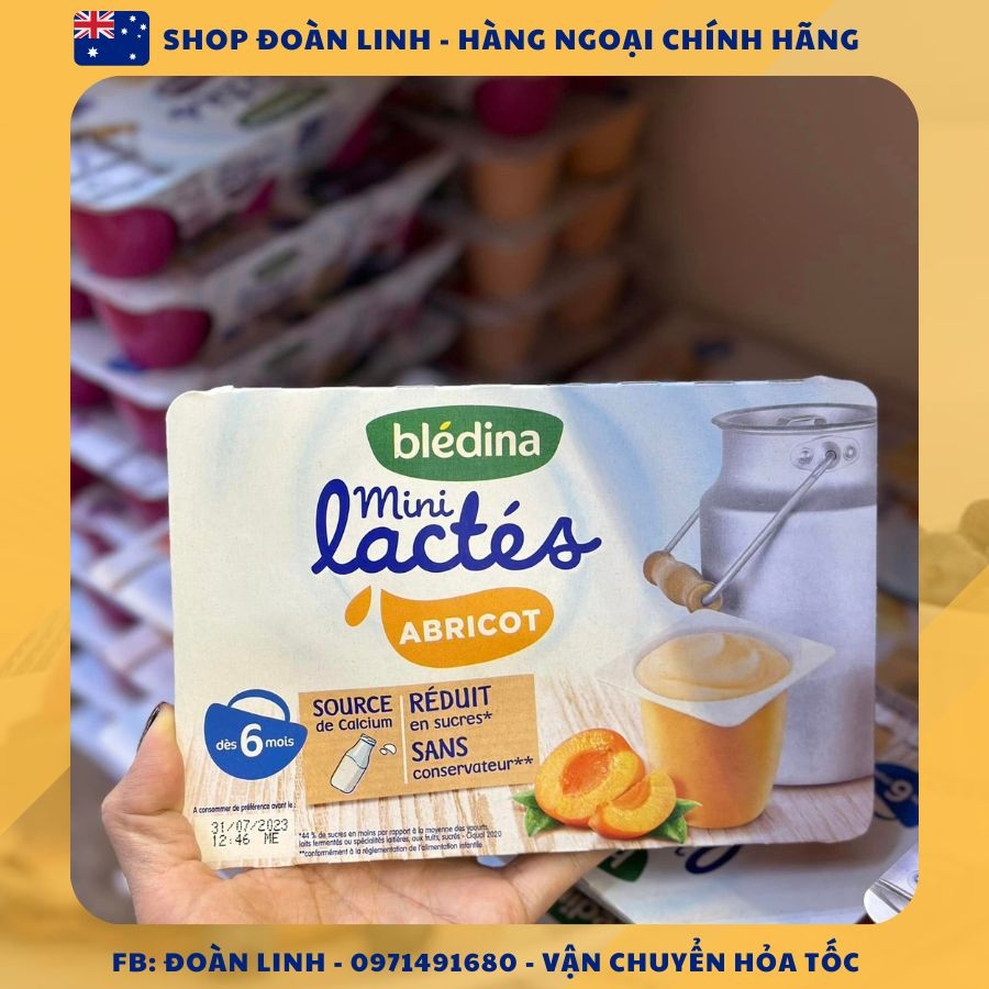 Sữa chua Bledina cho bé ăn dặm từ 6m+, Hàng chuẩn, Date Xa