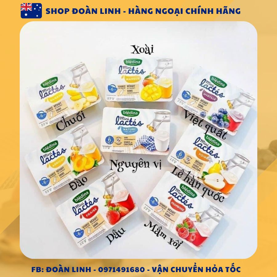 Sữa chua Bledina cho bé ăn dặm từ 6m+, Hàng chuẩn, Date Xa