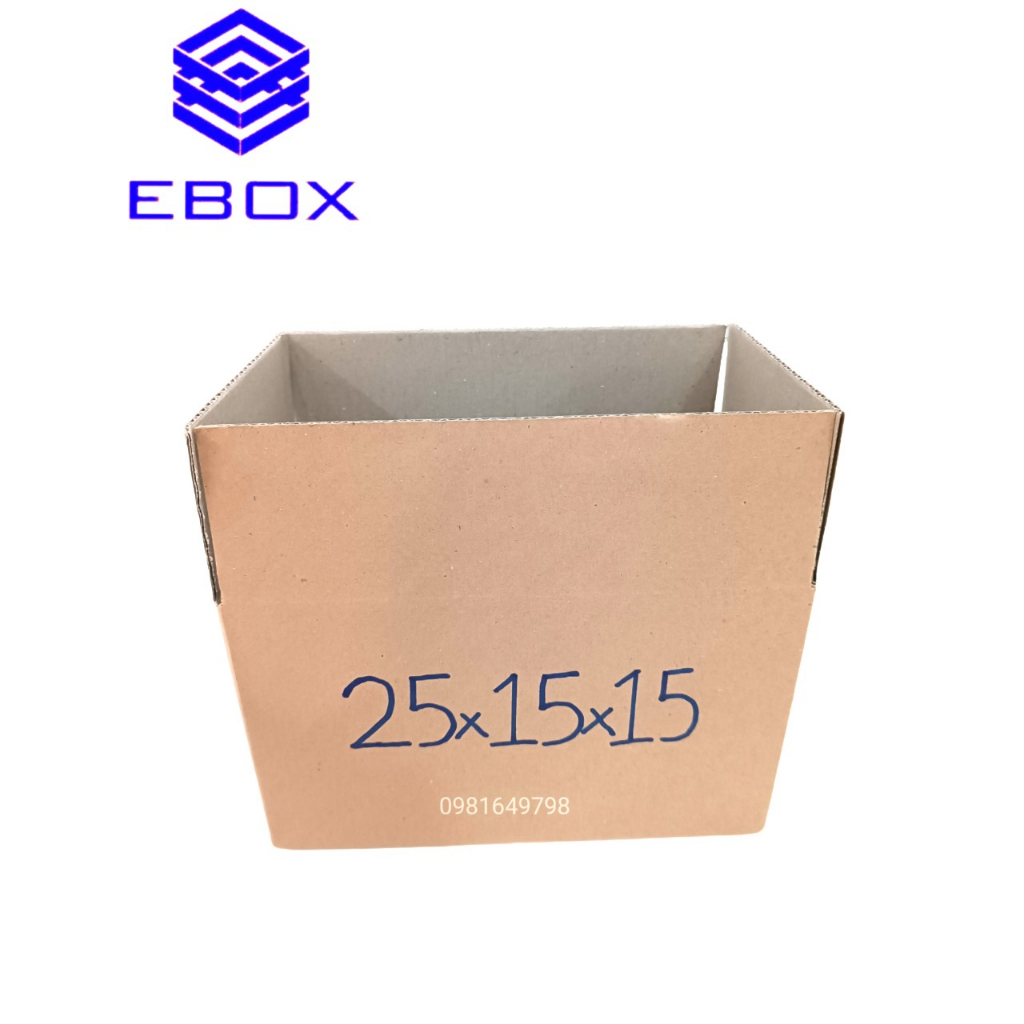 25x15x15 Hộp carton đóng hàng