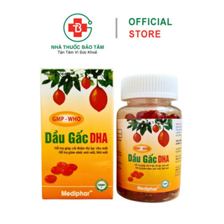 Viên uống Dầu Gấc DHA giúp cải thiện thị lực, giảm nhức mỏi mắt, khô mắt - Hộp 100 viên nang