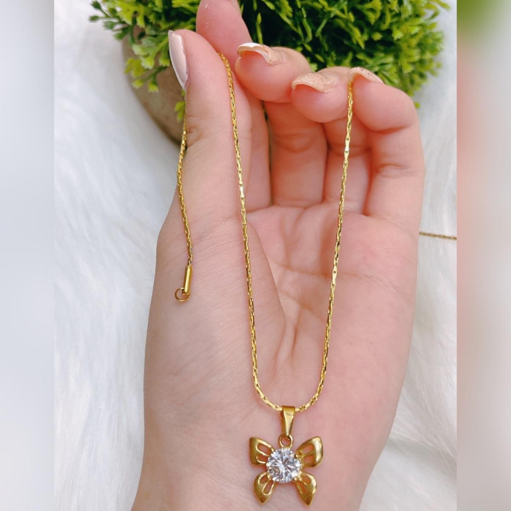 Dây chuyền titan bao bền mặt nơ