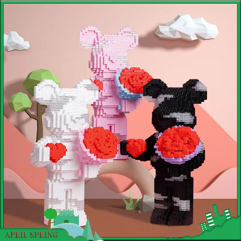 💞TikTok Cùng một loại💞34cm gấu mô hình khó lắp ráp đồ chơi cho bé trai và bé gái quà tặng