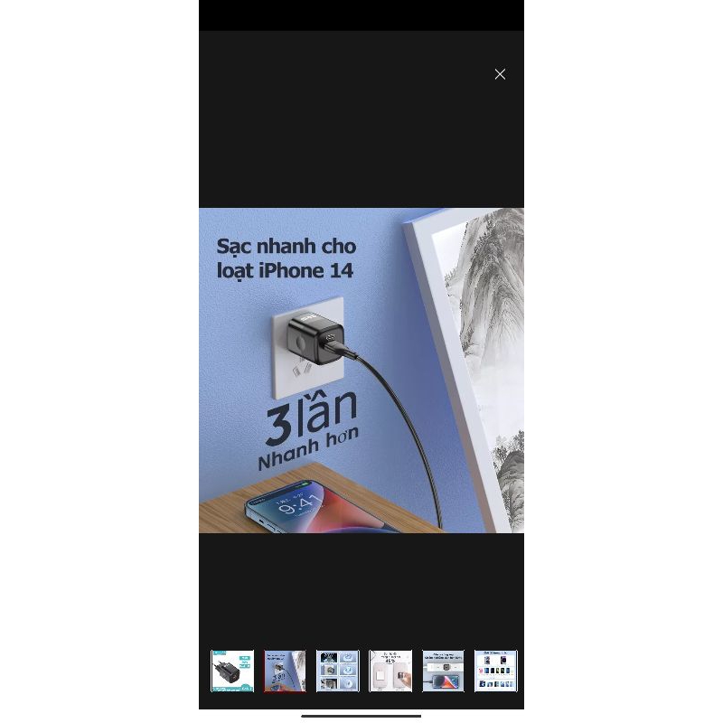 Sạc nhanh iPhone 20W chính hãng