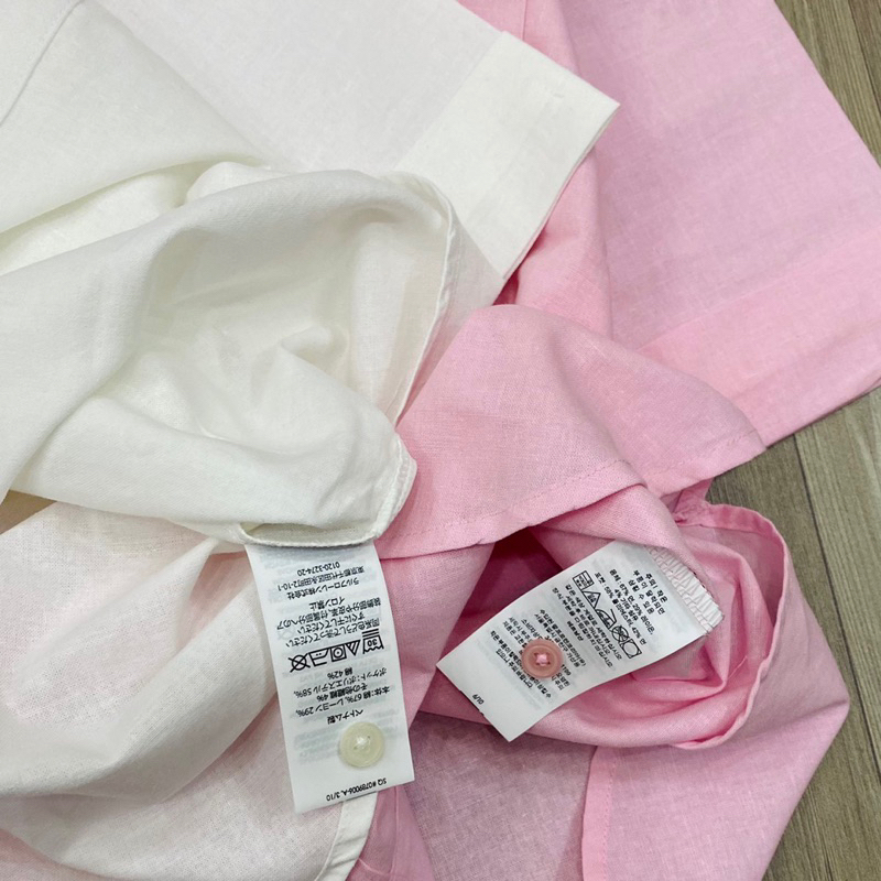 Sơmi Whoau tay lỡ thêu gấu linen
