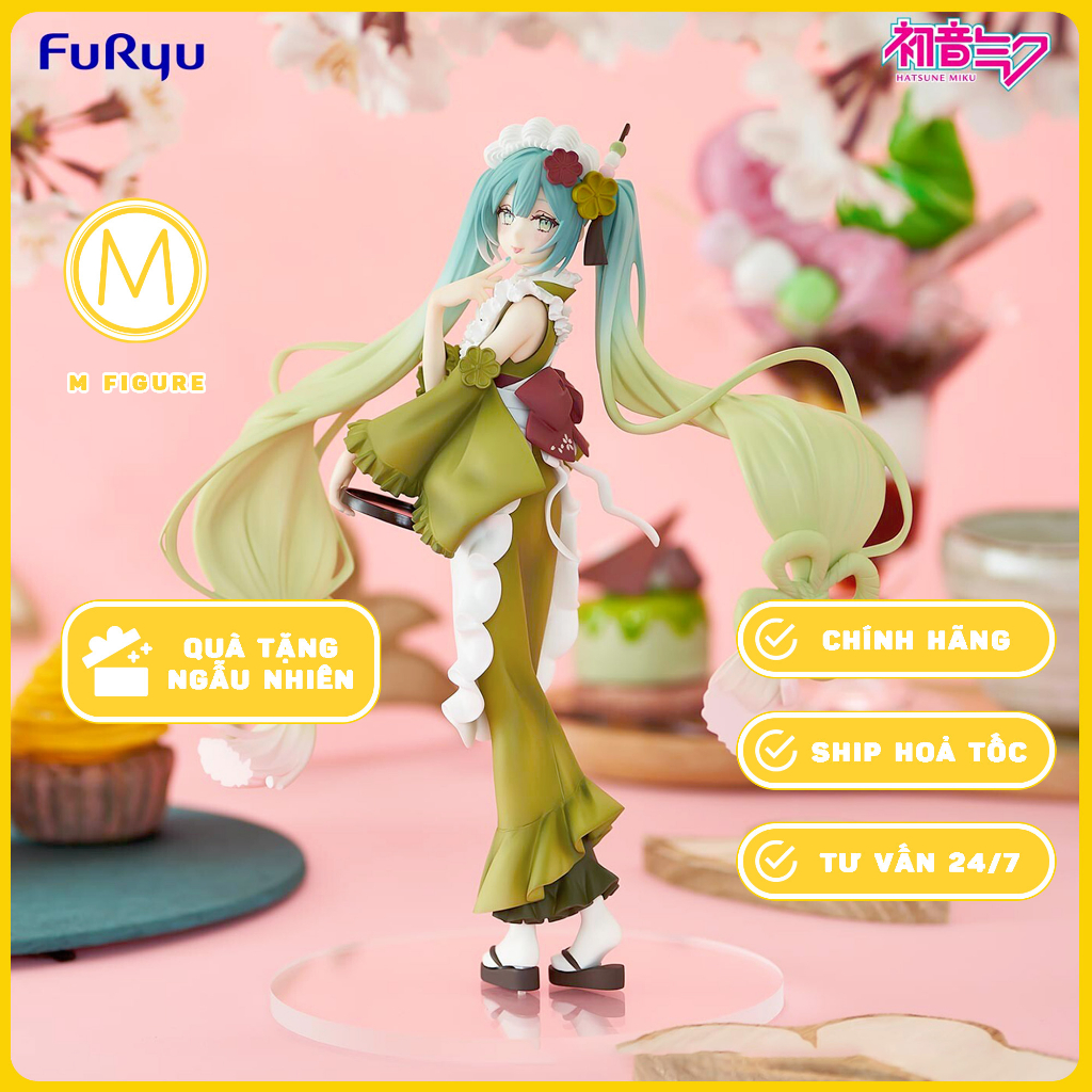 MÔ HÌNH HATSUNE MIKU CHÍNH HÃNG - Vocaloid - SweetsSweets - Matcha Parfait Another Color Ver.