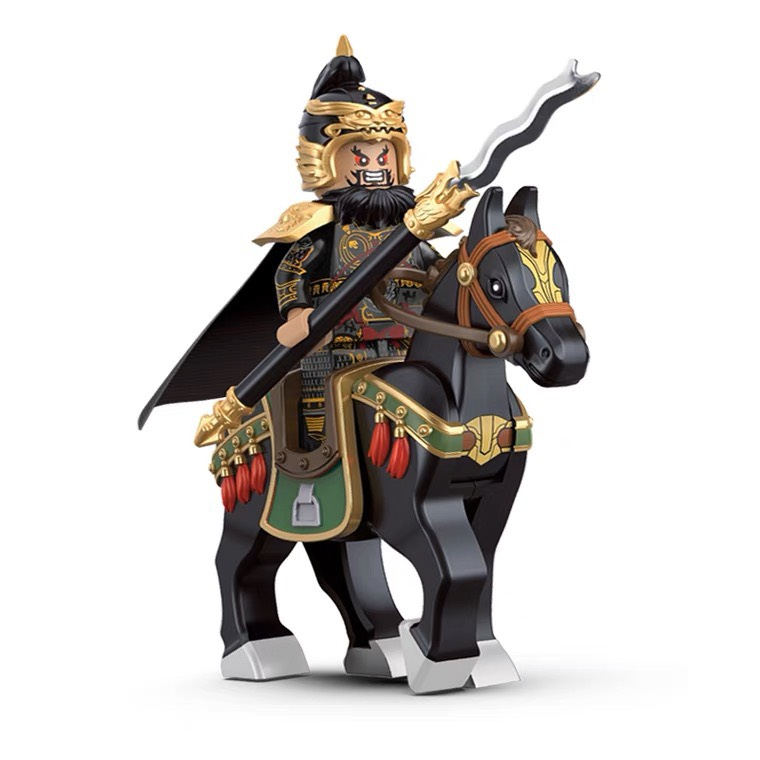 Đồ chơi xếp hình Minifigures Trương Phi kèm ngựa phiên bản đặc biệt