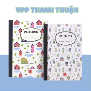 Sổ kẻ ngang 260 trang Patterns Hồng Hà (4531)