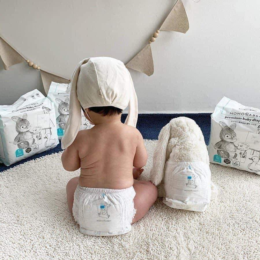 Tã/Bỉm MOMORABIT ngày/đêm Nội địa Hàn chính hãng dán/quần S36/M32/L30/M30/L28/XL22/XXL18