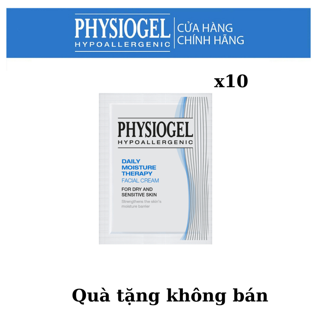  Combo 10 gói Kem dưỡng ẩm dịu nhẹ Physiogel Daily Moisture Therapy Cream 5ml/gói