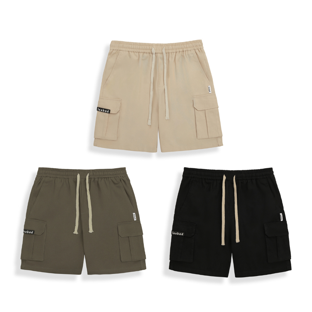 Quần short kaki túi hộp nam nữ local brand Leebad LB008