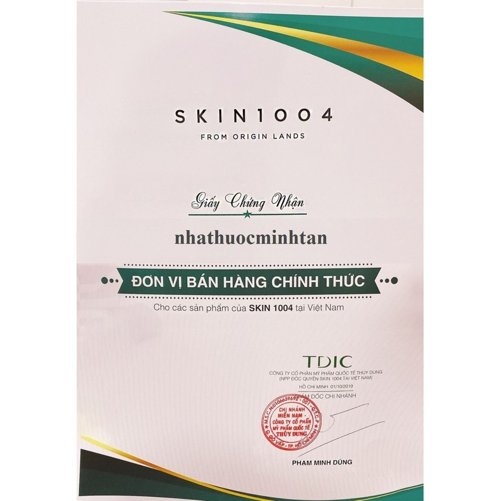 Tinh chất rau má giảm mụn Skin1004 Madagascar Centella Ampoule 100ml
